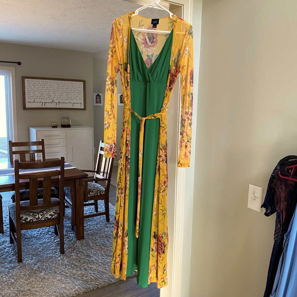 Sheer Maxi Robe Dress Cover